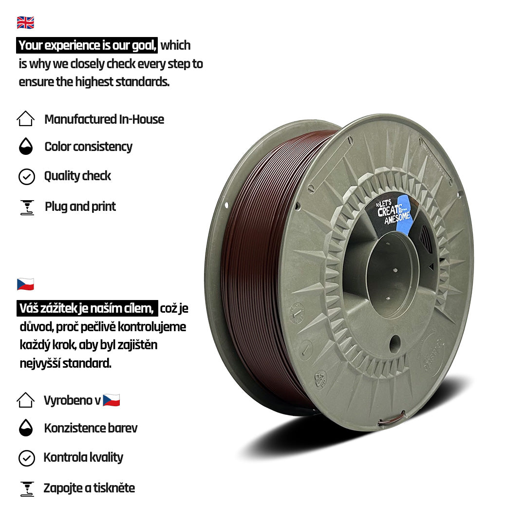 PLA Extrafill Chocolate Brown 1 KG 1 75 Mm Fillamentum pla-extrafill-chocolate-brown-1-kg-1-75-mm-fillamentum